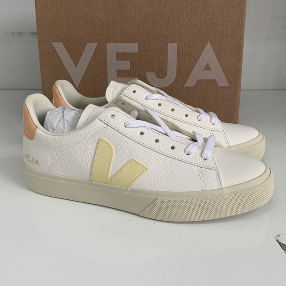 Veja Women's Shoes in White and Cream - Picture 3 of 5